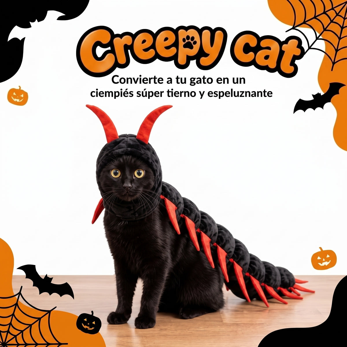 Peluche de Ciempiés Ajustable para Gatos