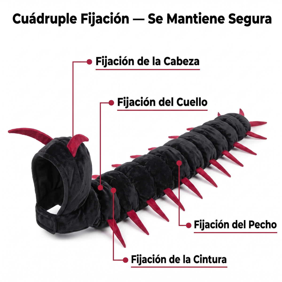 Peluche de Ciempiés Ajustable para Gatos